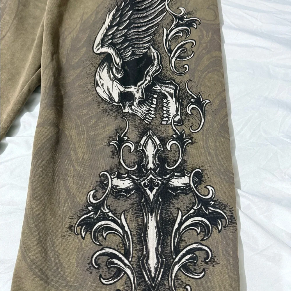 AFFLICTION Keeper Mens Wide Leg Sweatpants - Picture 7 of 9